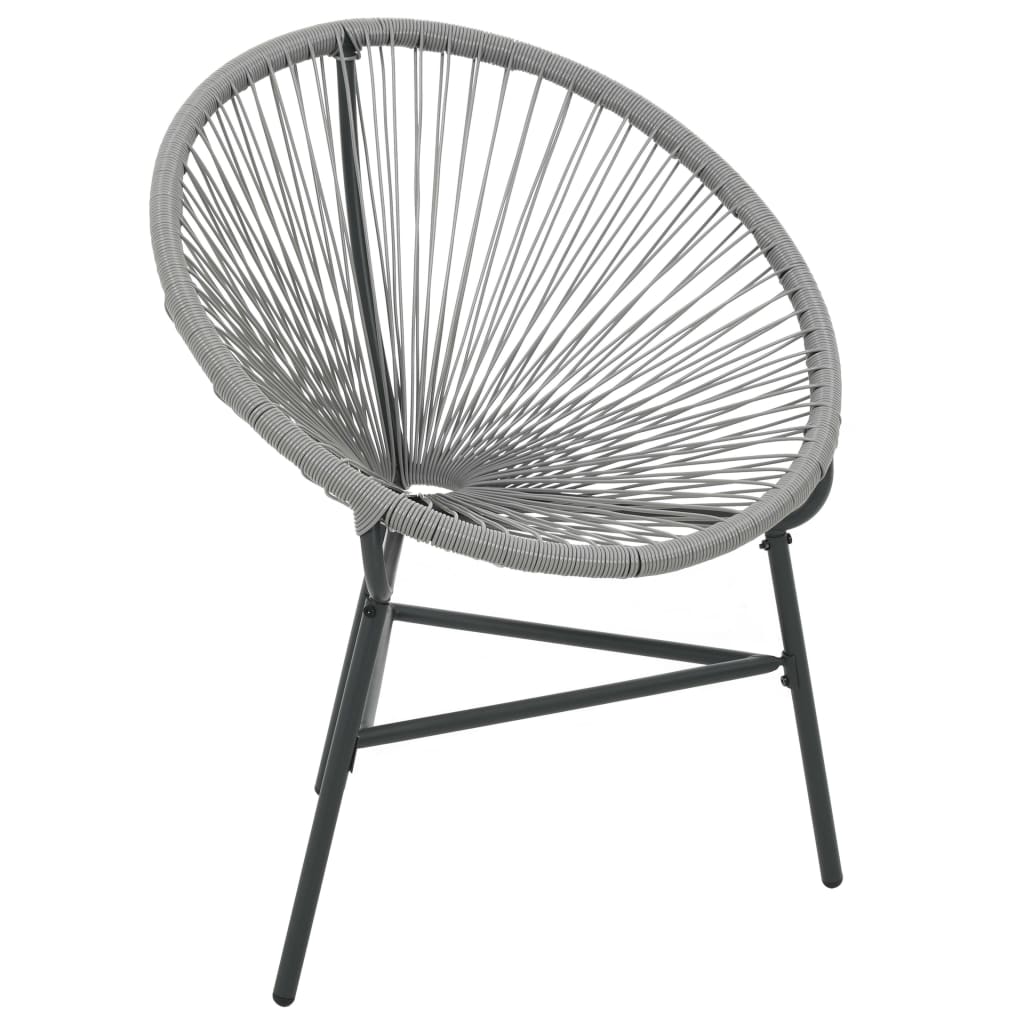 Patio Moon Chair Poly Rattan