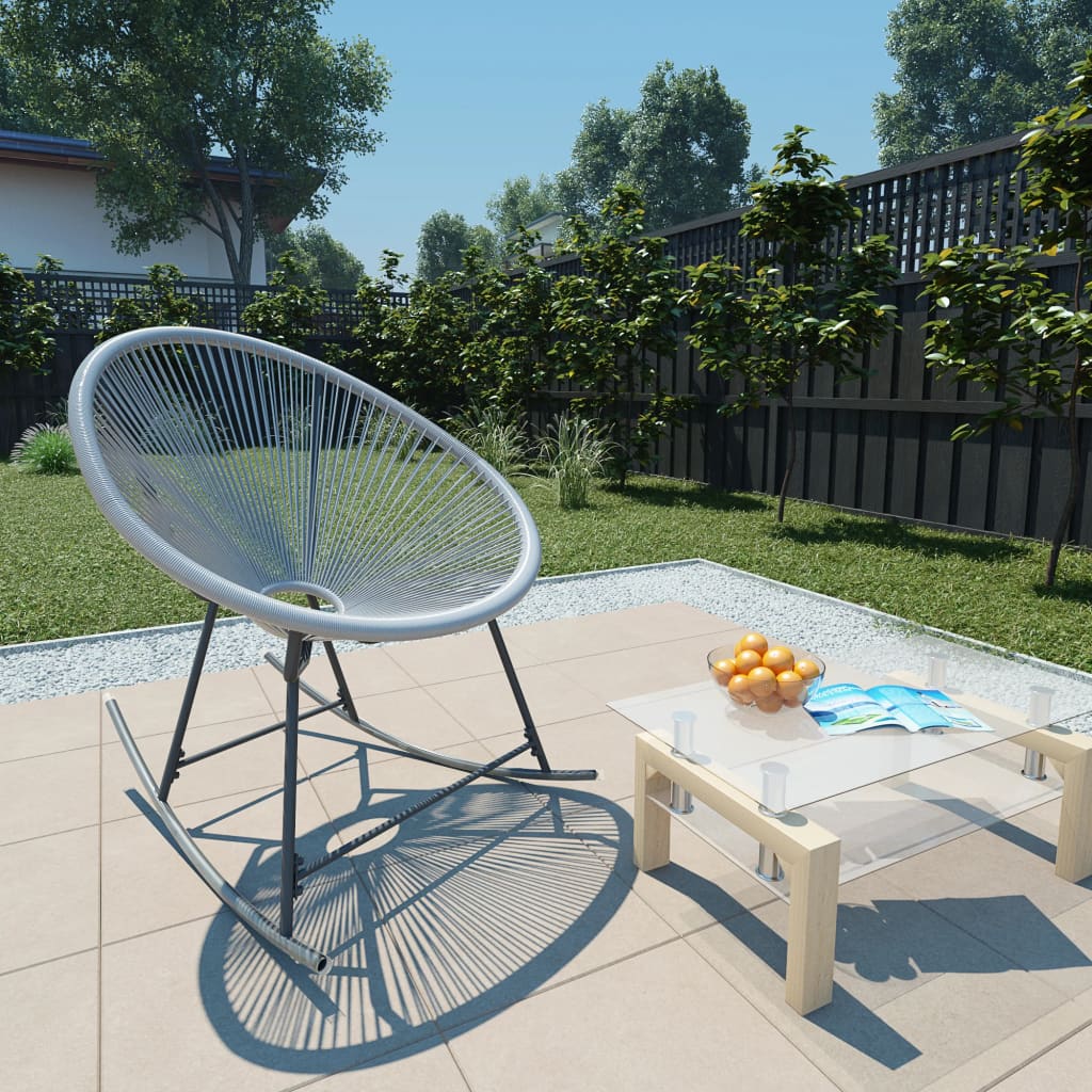 Outdoor Rocking Chair Poly Rattan