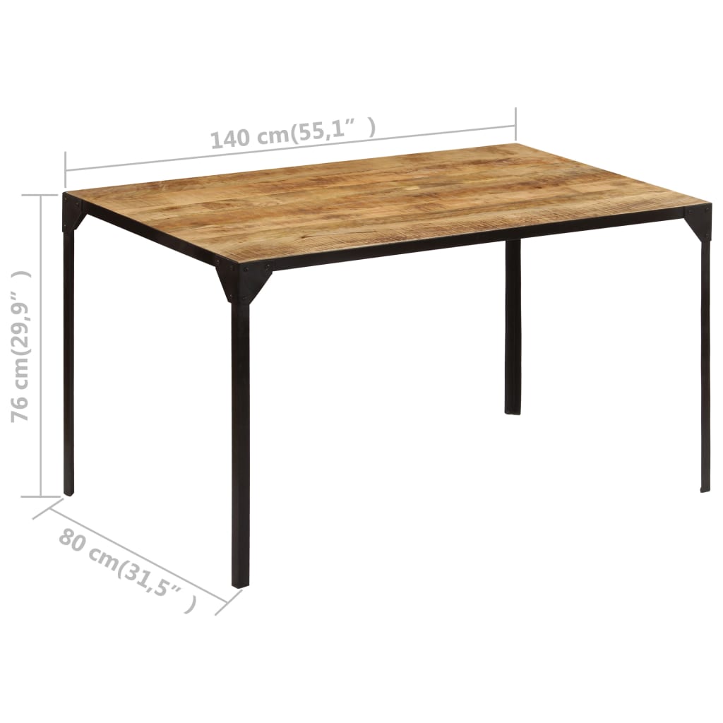 Dining Table Solid Mango Wood