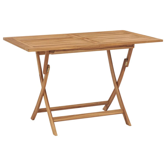 Folding Patio Table 47.2&quot;X27.6&quot;X29.5&quot; Solid Teak Wood