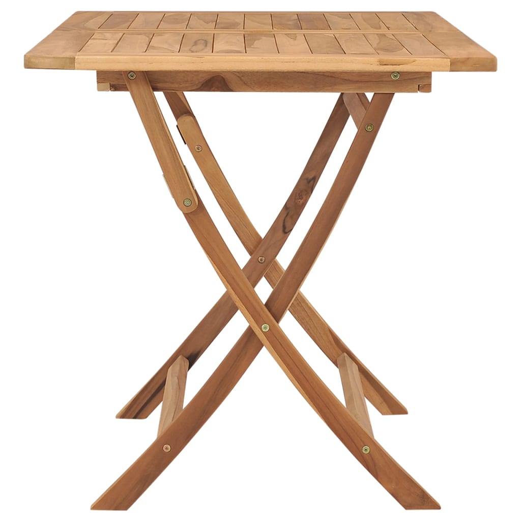 Folding Patio Table 47.2&quot;X27.6&quot;X29.5&quot; Solid Teak Wood