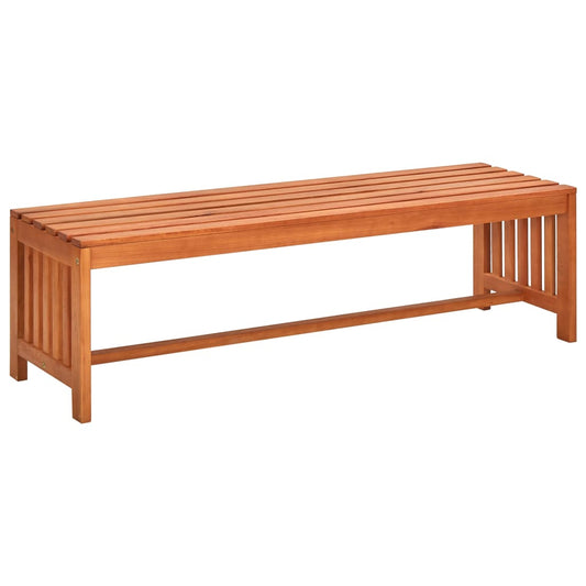 Patio Bench 51.2&quot; Solid Eucalyptus Wood