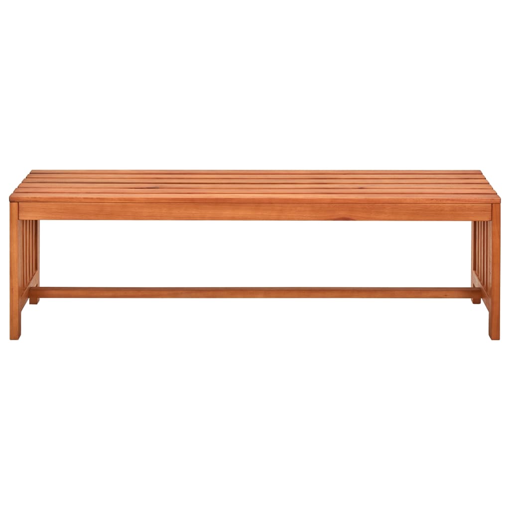 Patio Bench 51.2&quot; Solid Eucalyptus Wood