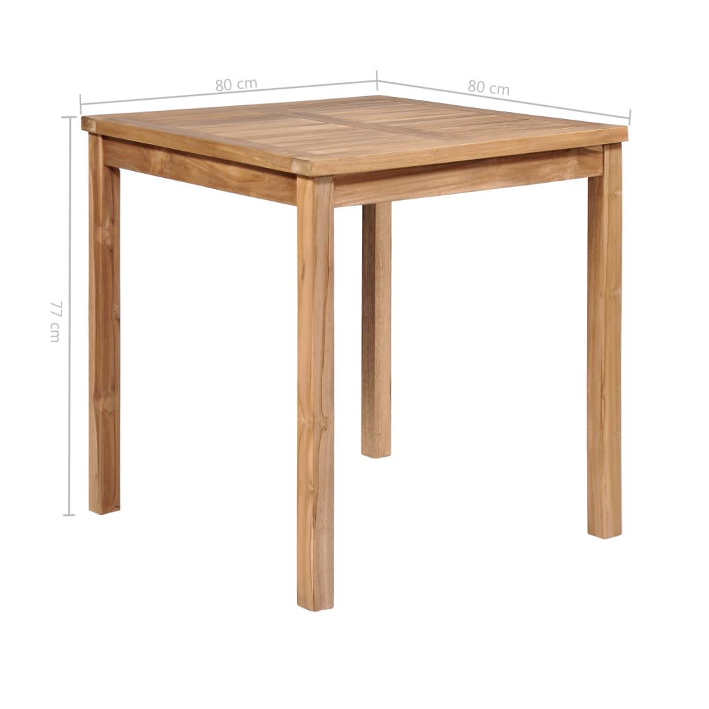 Patio Table Solid Teak Wood