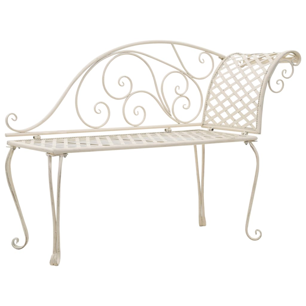 Patio Chaise Lounge 50.4&quot; Steel Antique