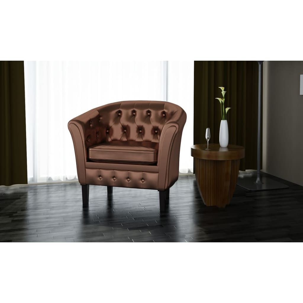 Tub Chair Faux Leather