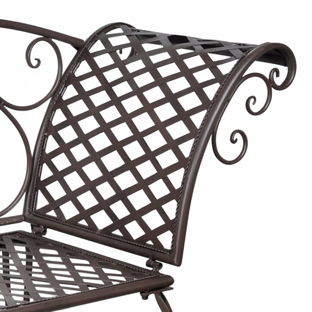 Patio Chaise Lounge 50.4&quot; Steel Antique