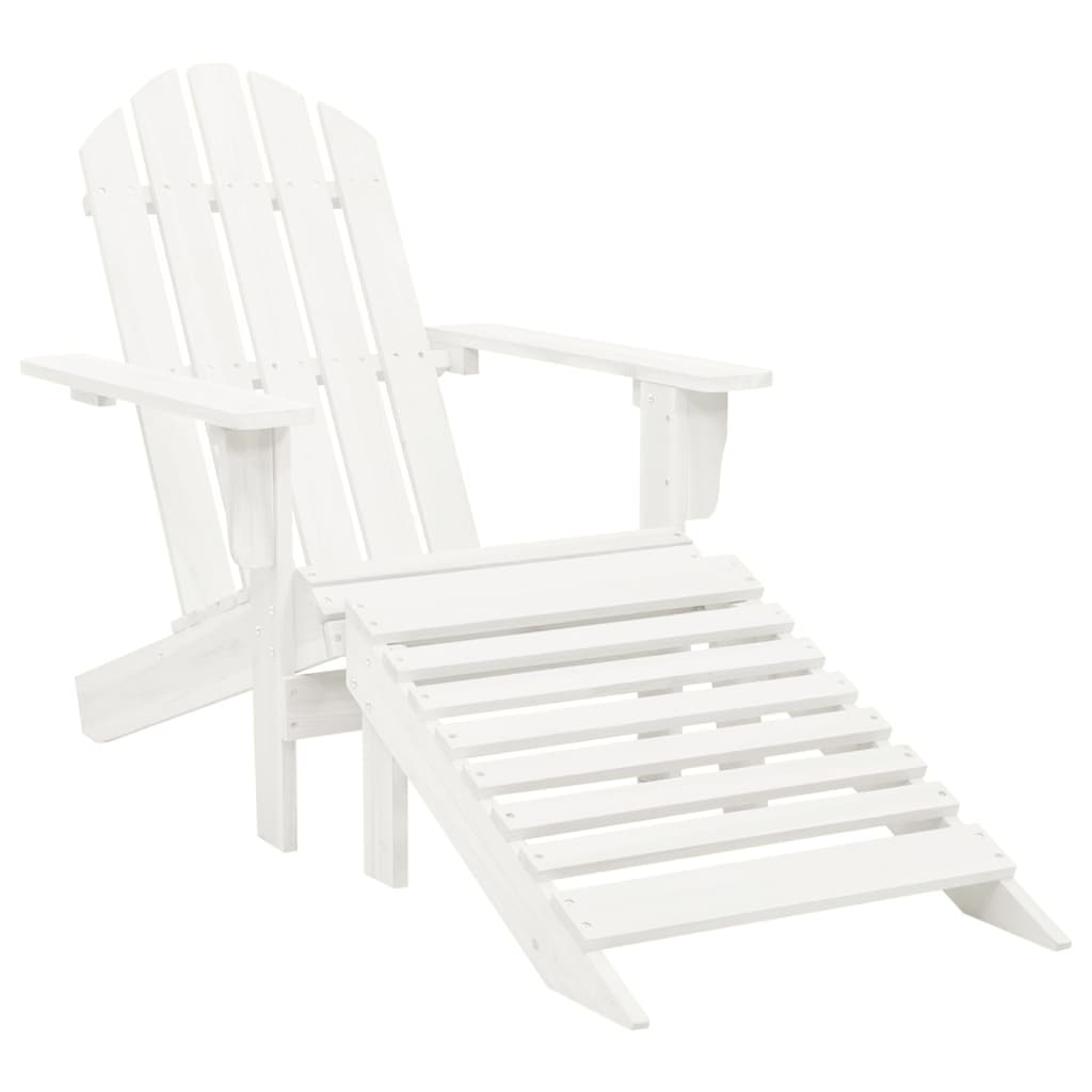 Patio Chair With Ottoman Wood