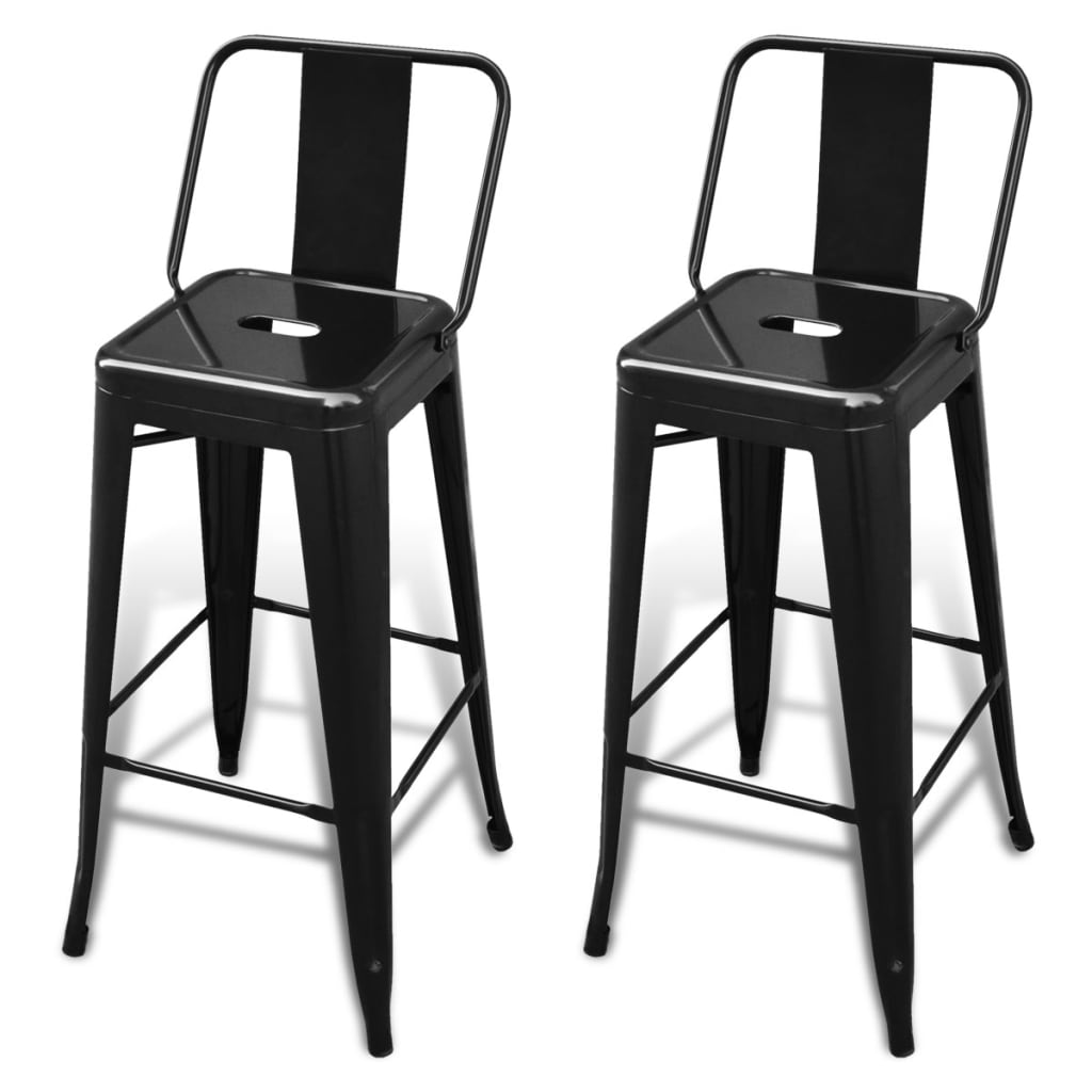 Bar Stools 2 Pcs Steel