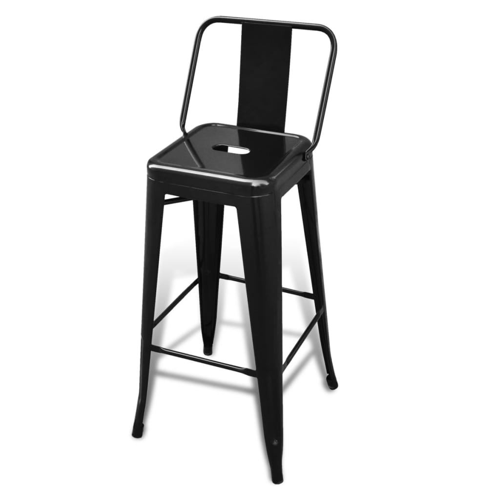 Bar Stools 2 Pcs Steel