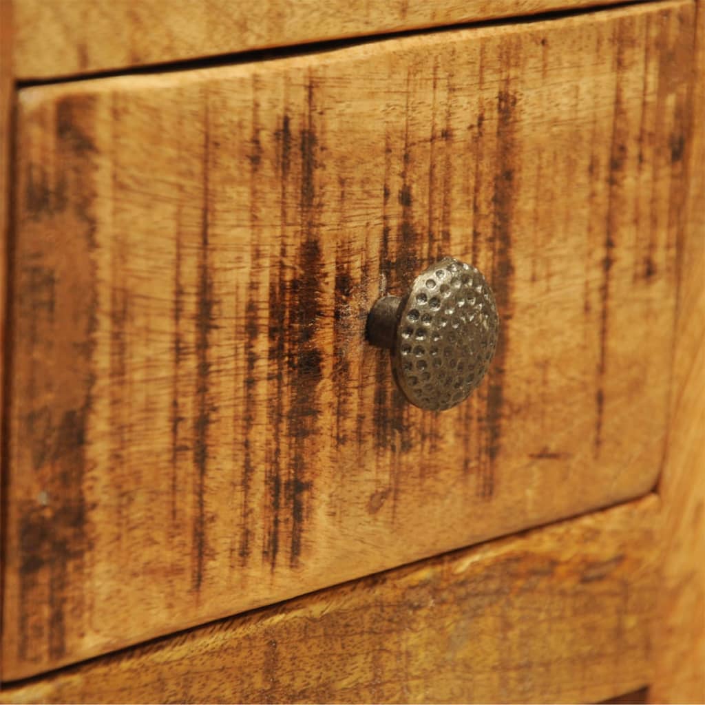 Nightstand With 1 Drawer Solid Mango Wood