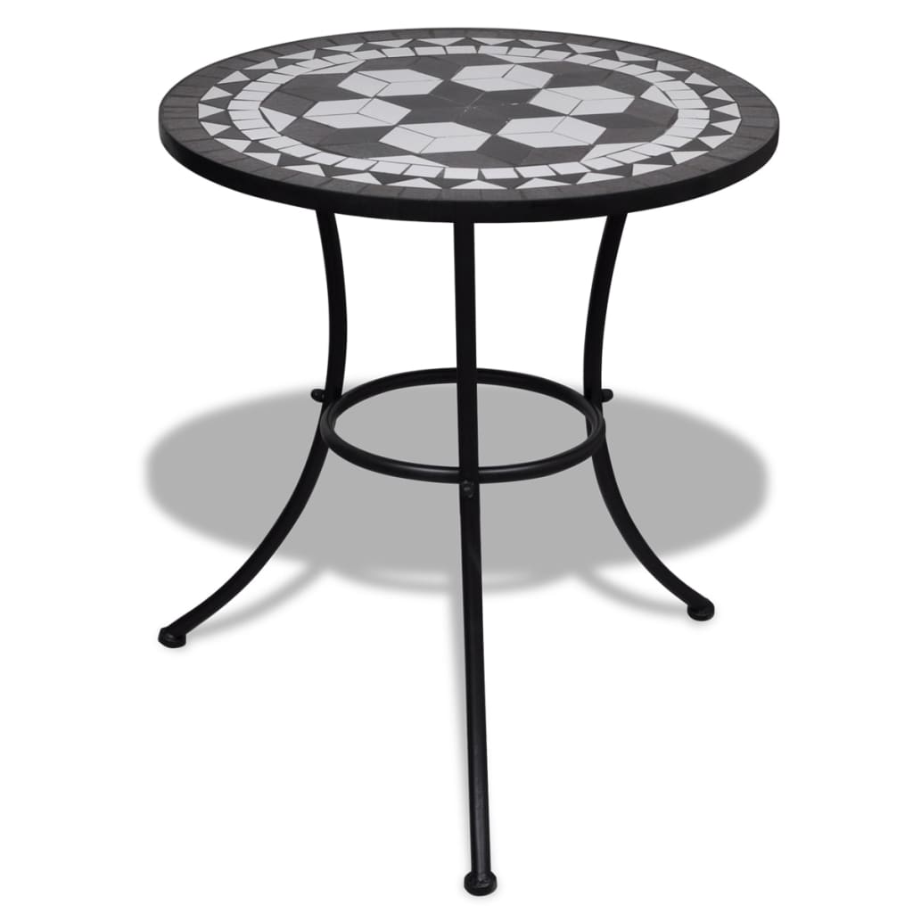 Mosaic Bistro Table 23.6&quot; Ceramic