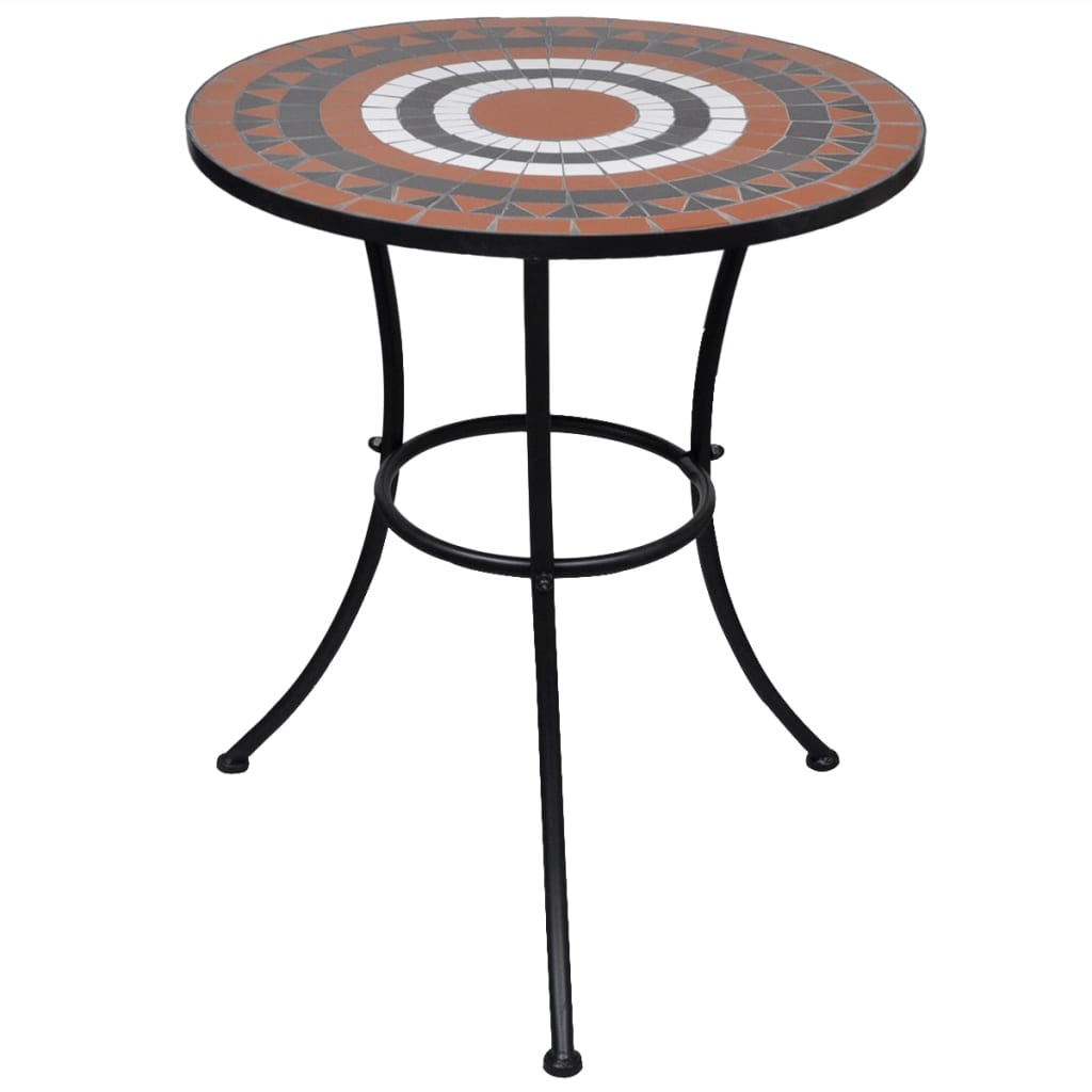 Mosaic Bistro Table 23.6&quot; Ceramic