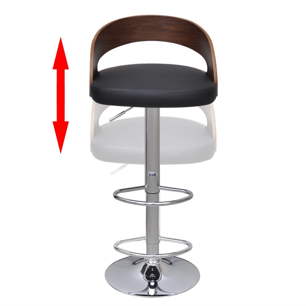 Bar Stools 2 Pcs Bent Wood