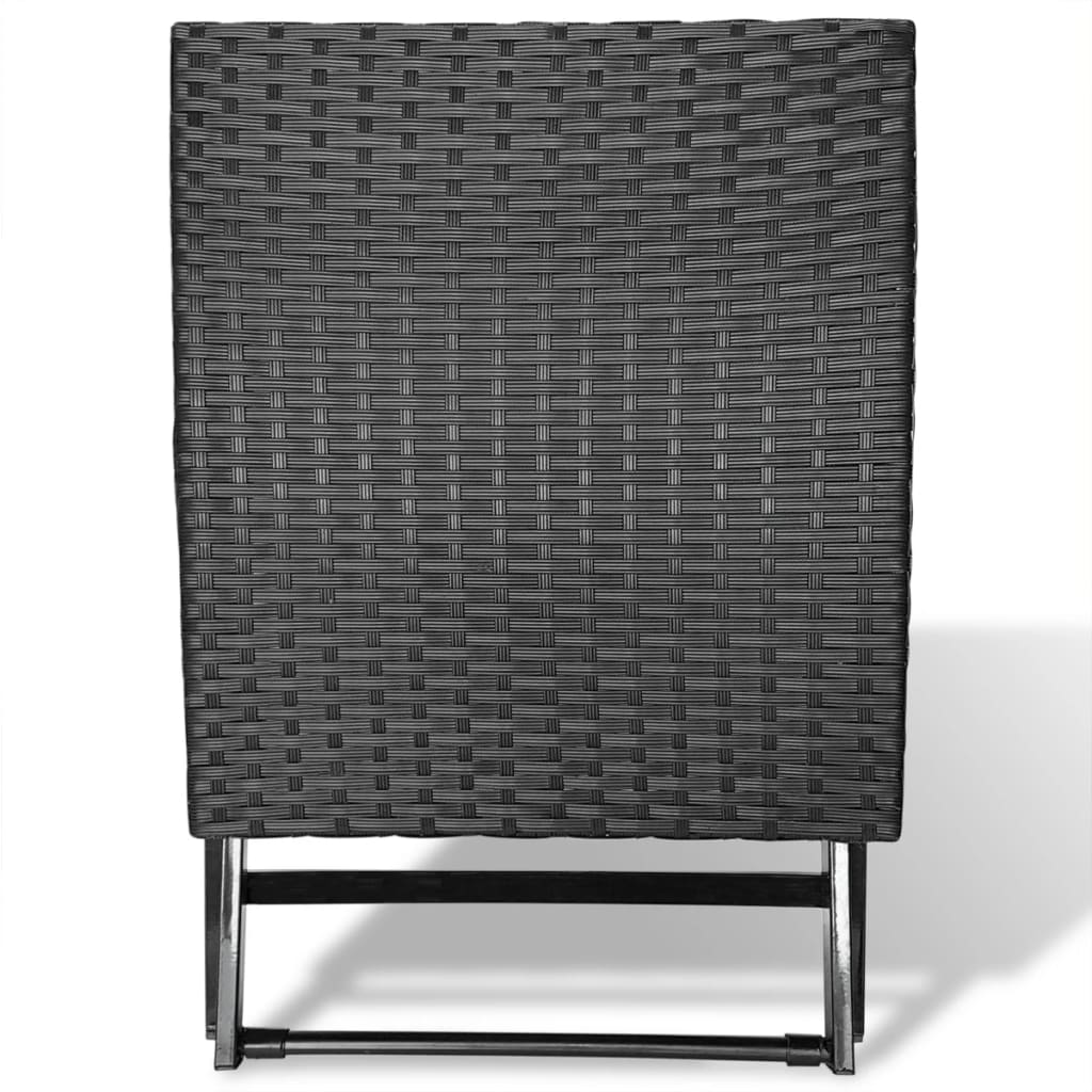 Folding Stool Poly Rattan