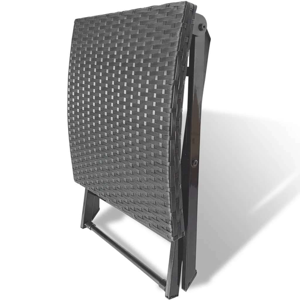 Folding Stool Poly Rattan