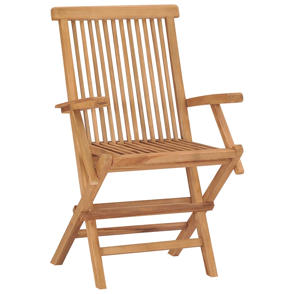 Folding Patio Chairs Set Of 2 For Garden & Outdoor Teak Wood