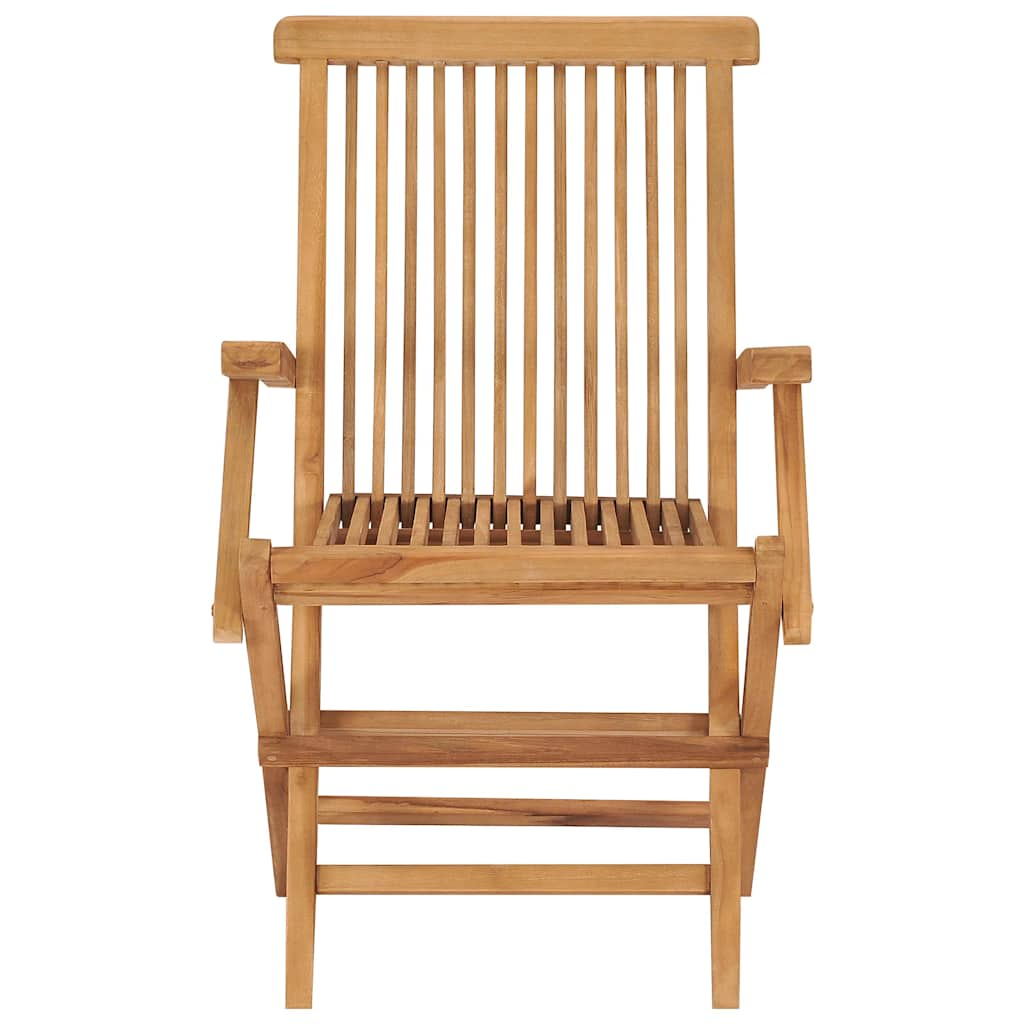 Folding Patio Chairs Set Of 2 For Garden & Outdoor Teak Wood