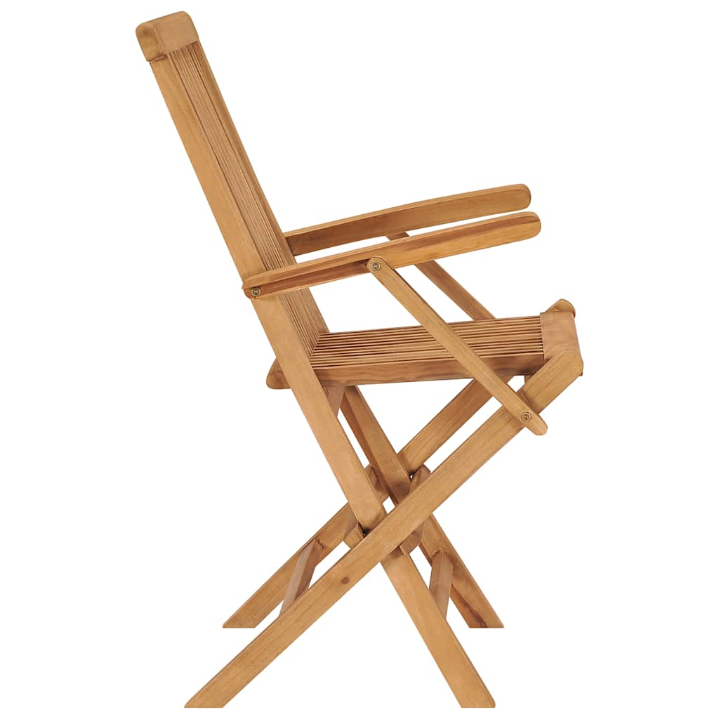 Folding Patio Chairs Set Of 2 For Garden & Outdoor Teak Wood