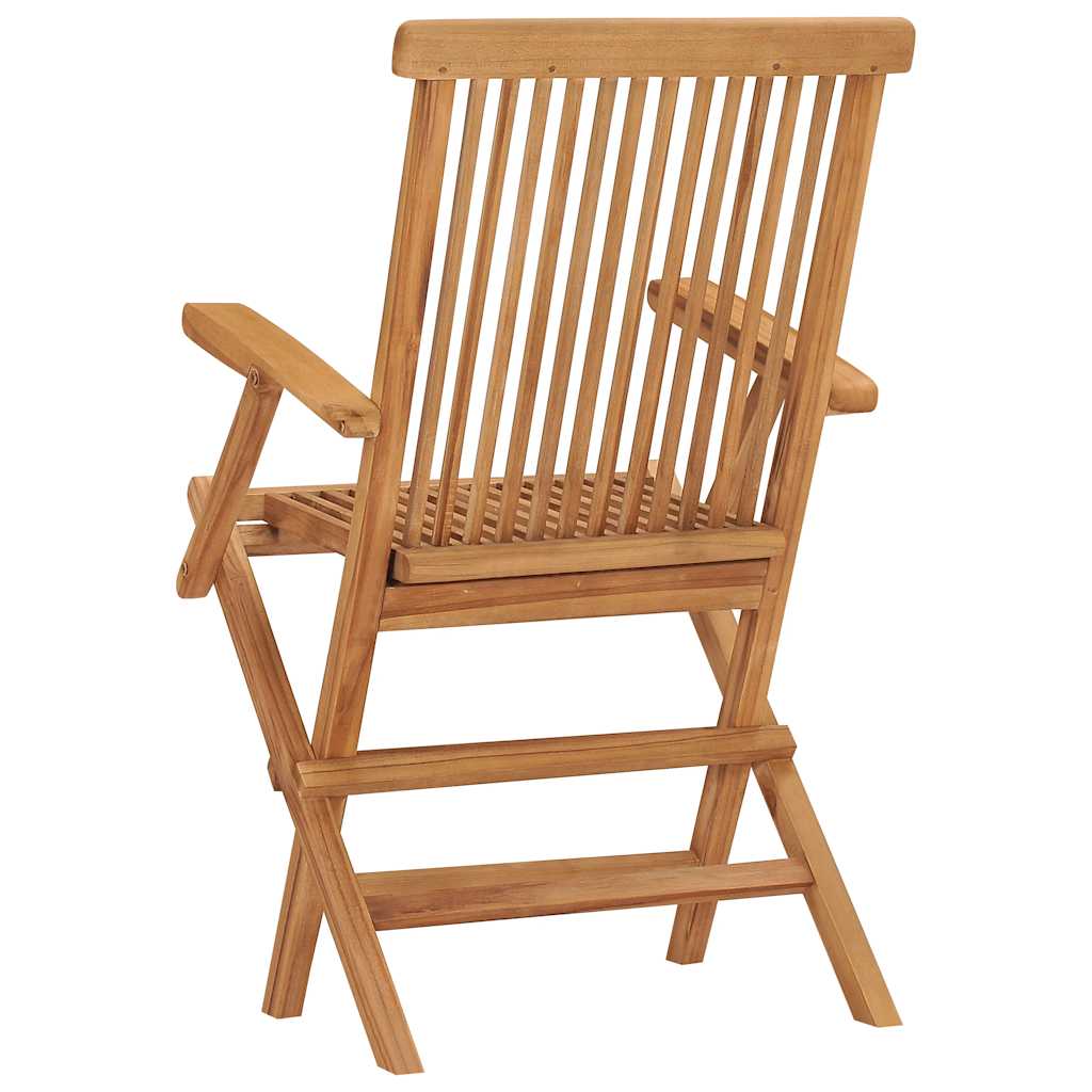 Folding Patio Chairs Set Of 2 For Garden & Outdoor Teak Wood