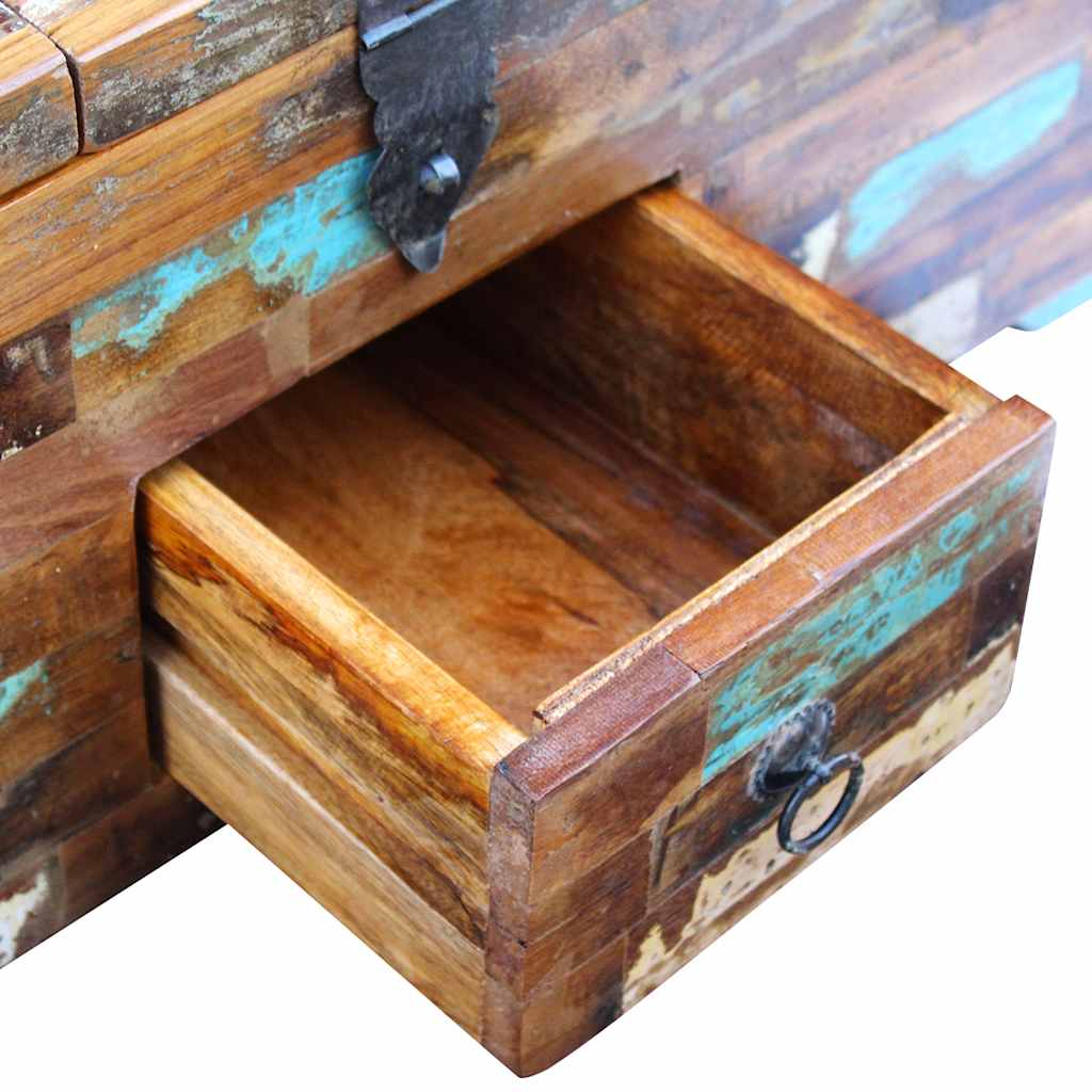 Coffee Table Box Chest Solid Reclaimed Wood 31.5&quot;X15.7&quot;X13.8&quot;