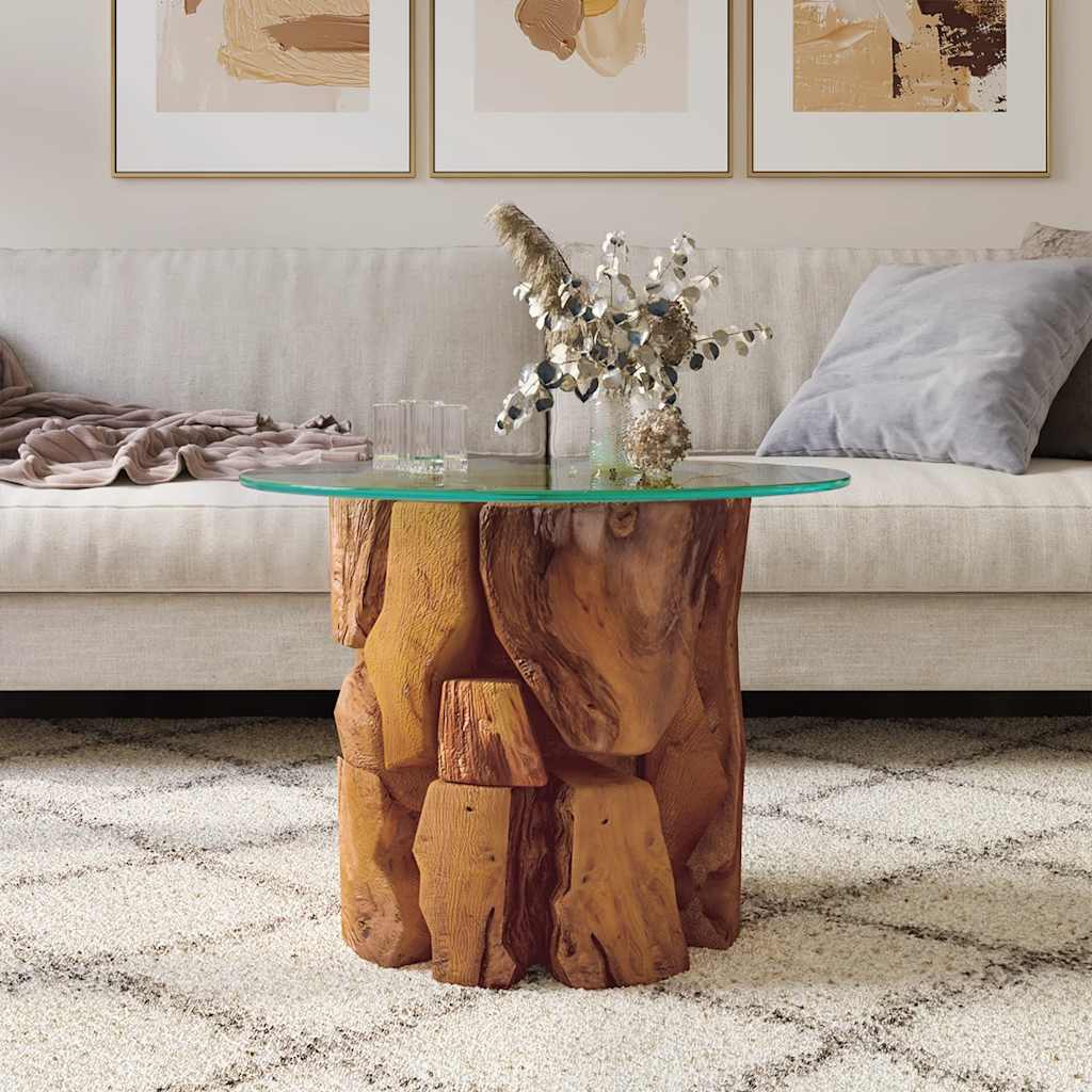 Coffee Table Solid Teak Driftwood 23.6&quot;