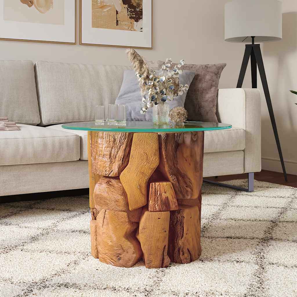 Coffee Table Solid Teak Driftwood 23.6&quot;