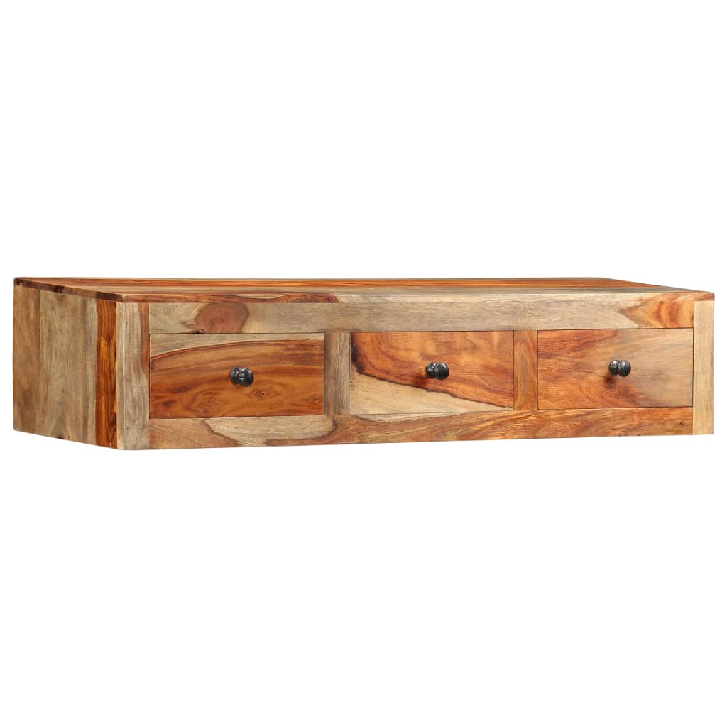 Wall Console Table 39.3&quot;X9.8&quot;X7.8&quot; Solid Sheesham Wood