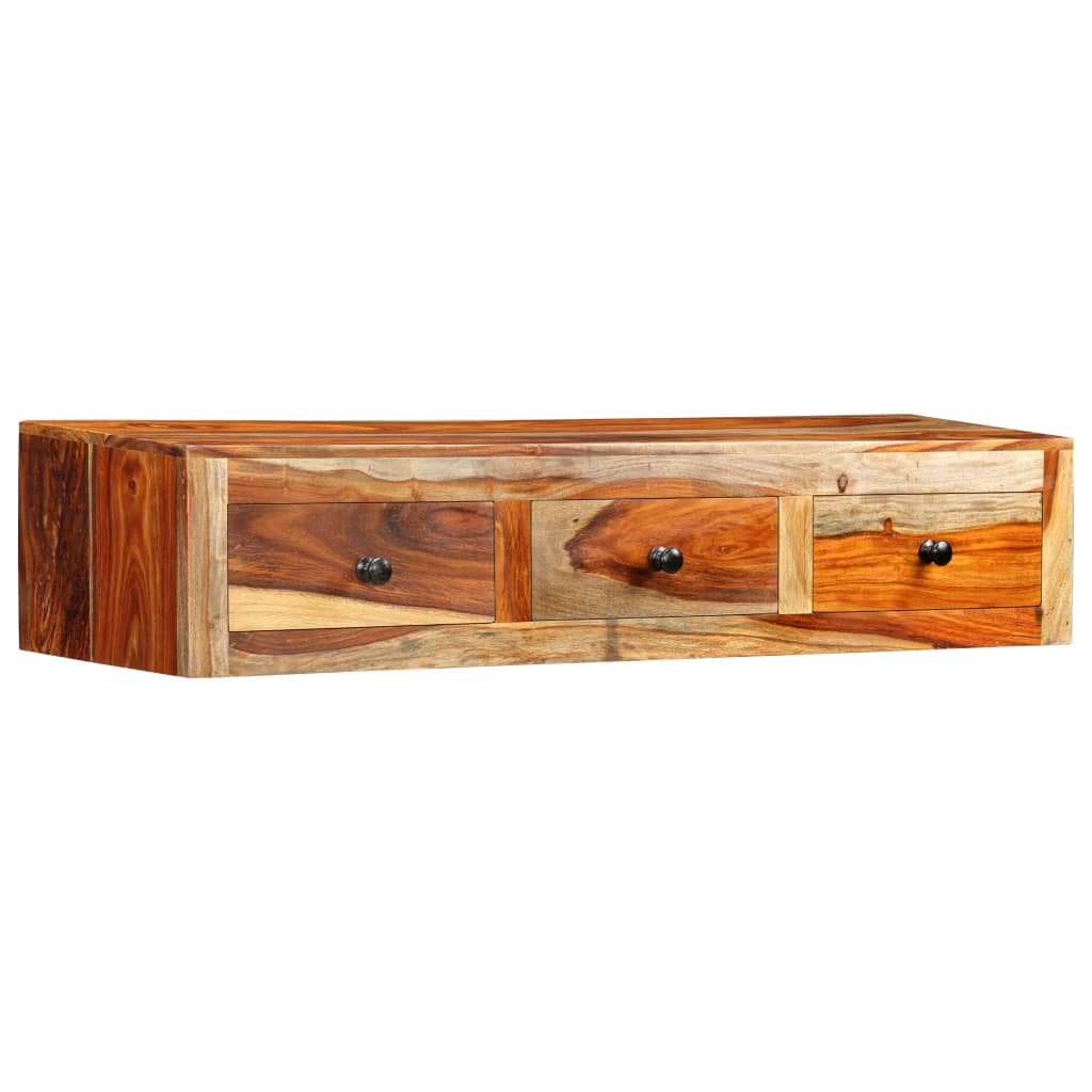 Wall Console Table 39.3&quot;X9.8&quot;X7.8&quot; Solid Sheesham Wood