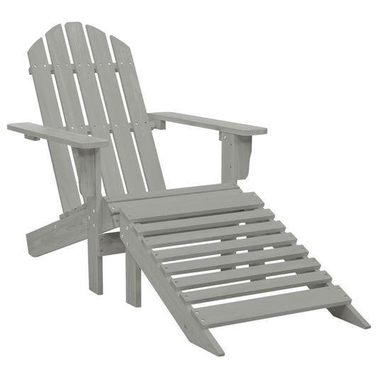 Patio Chair With Ottoman Wood