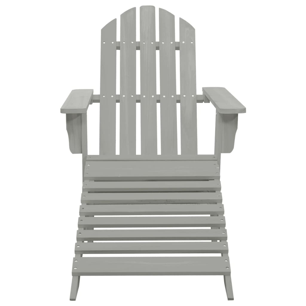 Patio Chair With Ottoman Wood