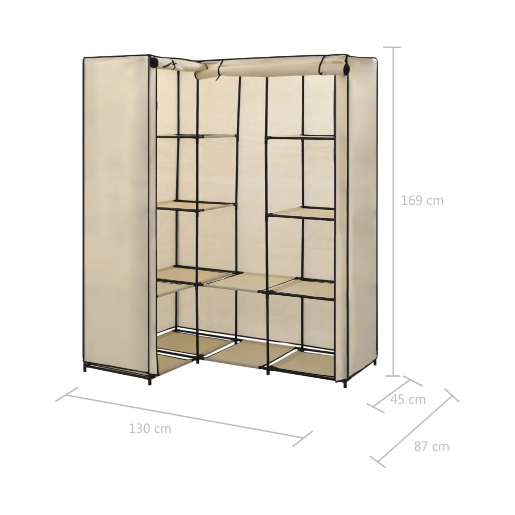 Corner Wardrobe 51.2&quot;X34.3&quot;X66.5&quot;