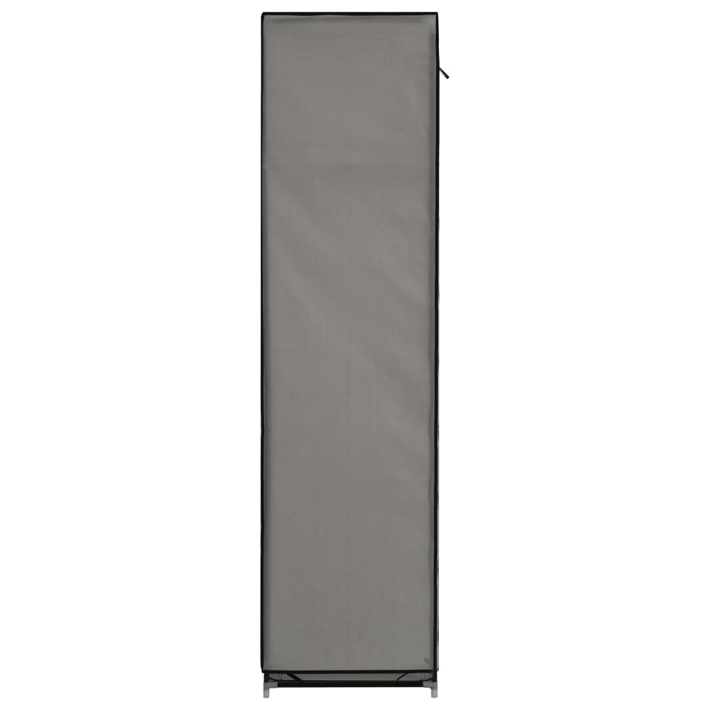 Wardrobe With Compartments And Rods 59.1&quot;X17.7&quot;X68.9&quot; Fabric