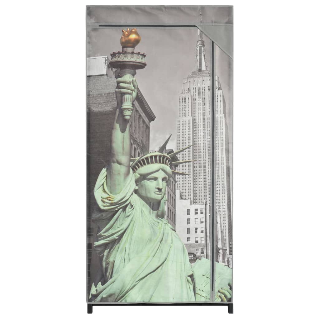 Wardrobe New York 29.5&quot;X17.7&quot;X63&quot; Fabric