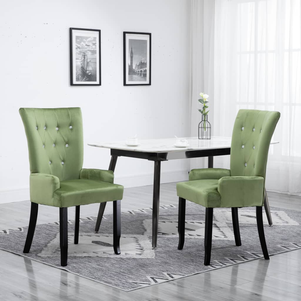 Dining Chair With Armrests Velvet