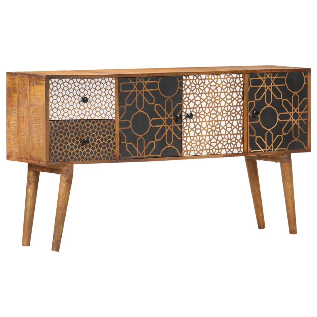 Sideboard With Printed Pattern X11.8&quot;X27.6&quot; Solid Mango Wood