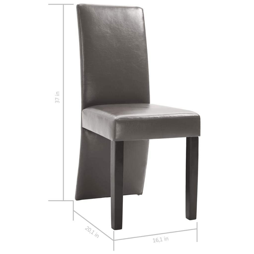 Dining Chairs 4 Pcs Faux Leather