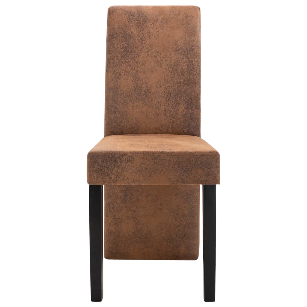 Dining Chairs 4 Pcs Faux Suede Leather