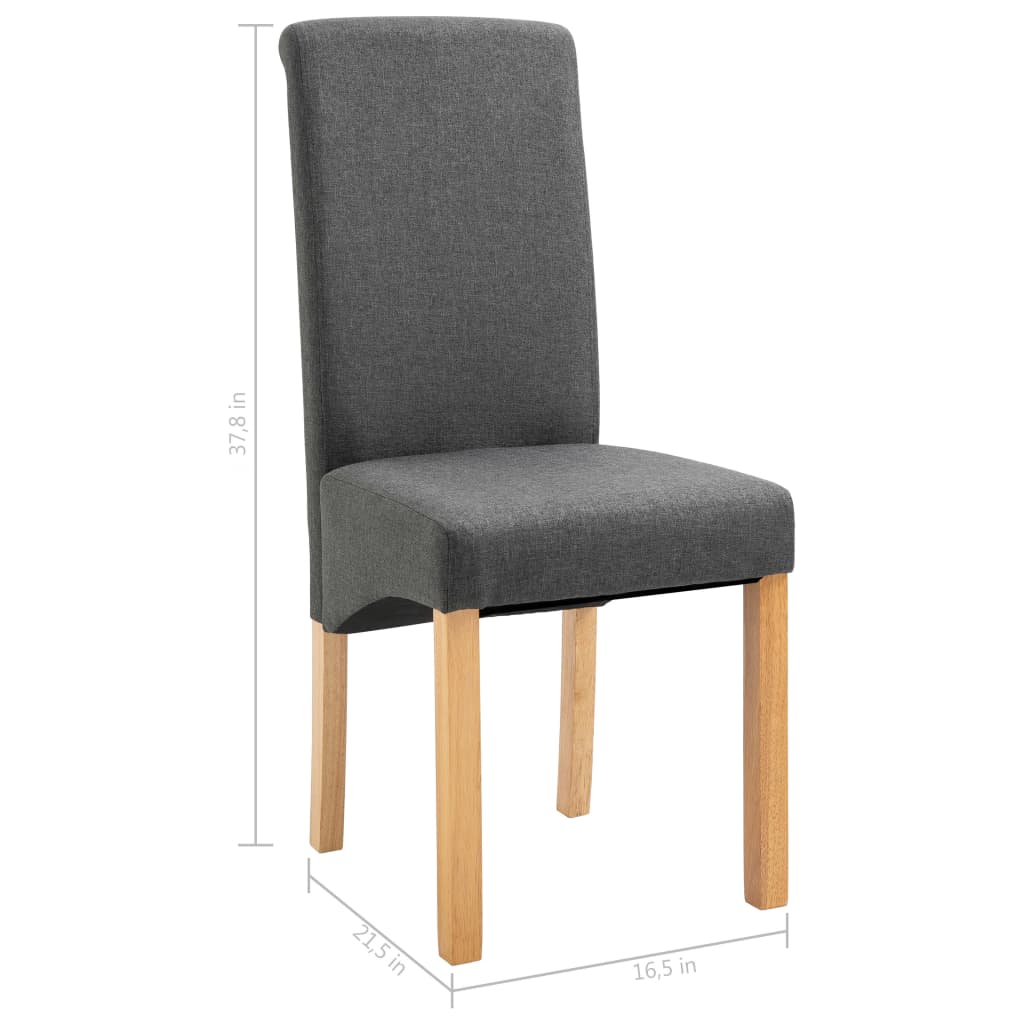 Dining Chairs 4 Pcs Fabric