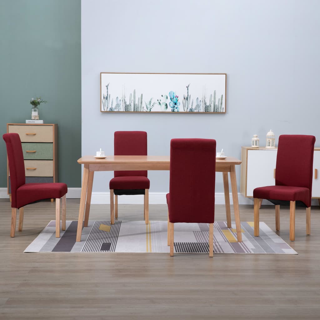 Dining Chairs 4 Pcs Fabric