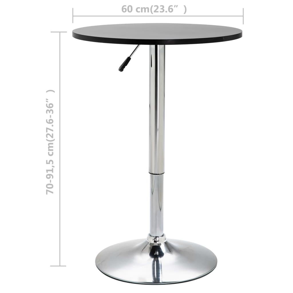 Bar Table Ø23.6&quot; Mdf