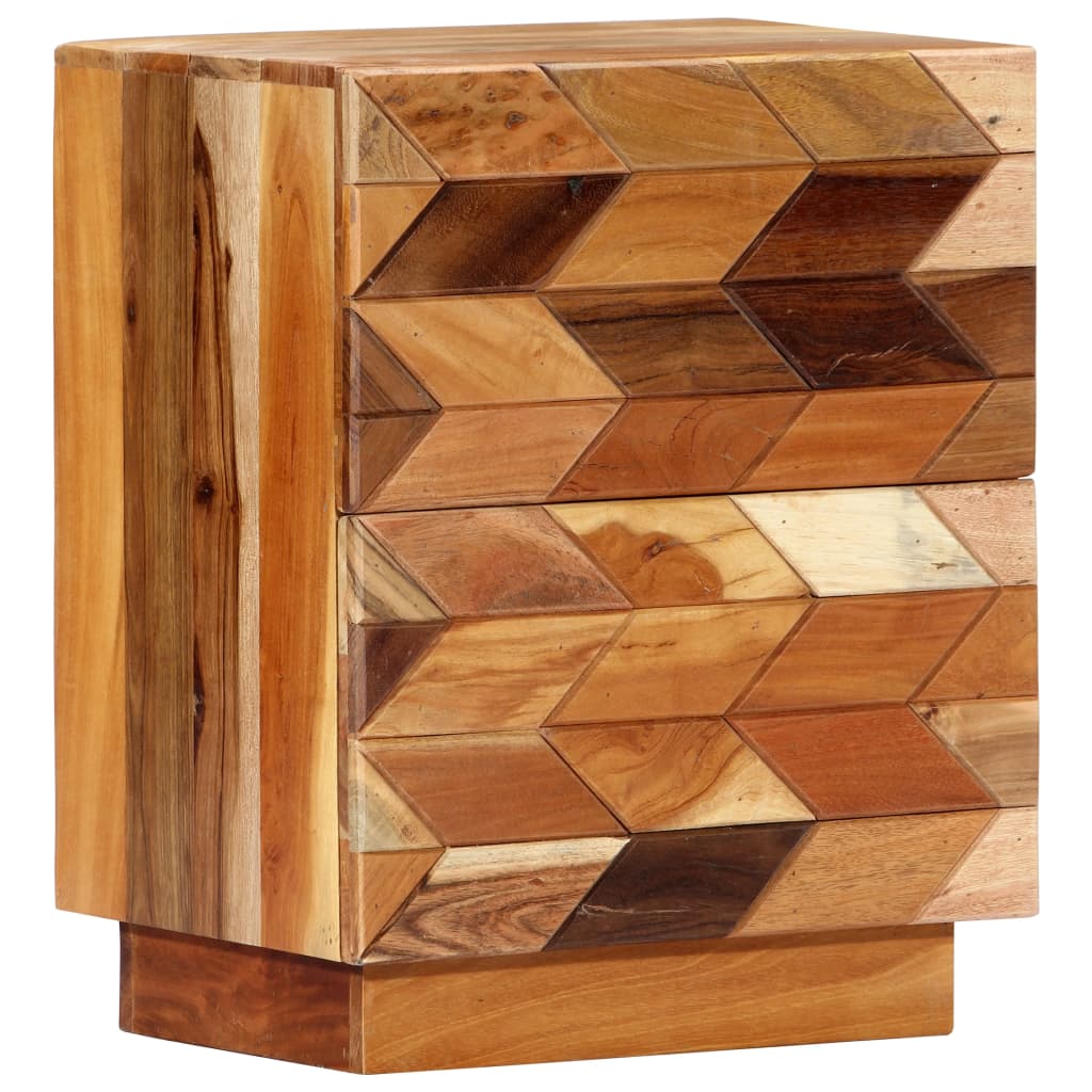 Bedside Cabinet 15.7&quot;X11.8&quot;X19.7&quot; Solid Reclaimed Wood