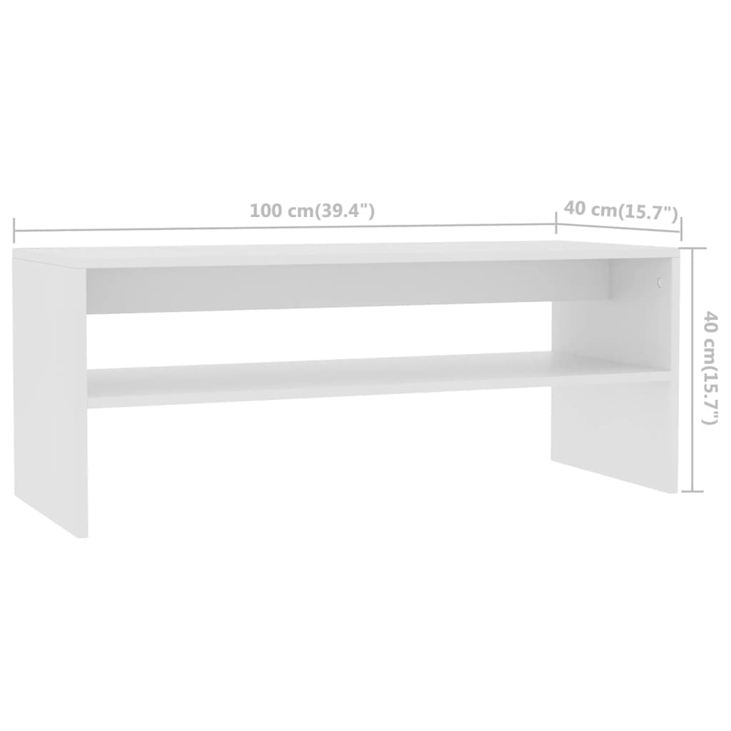 Coffee Table 39.4&quot;X15.7&quot;X15.7&quot; Engineered Wood