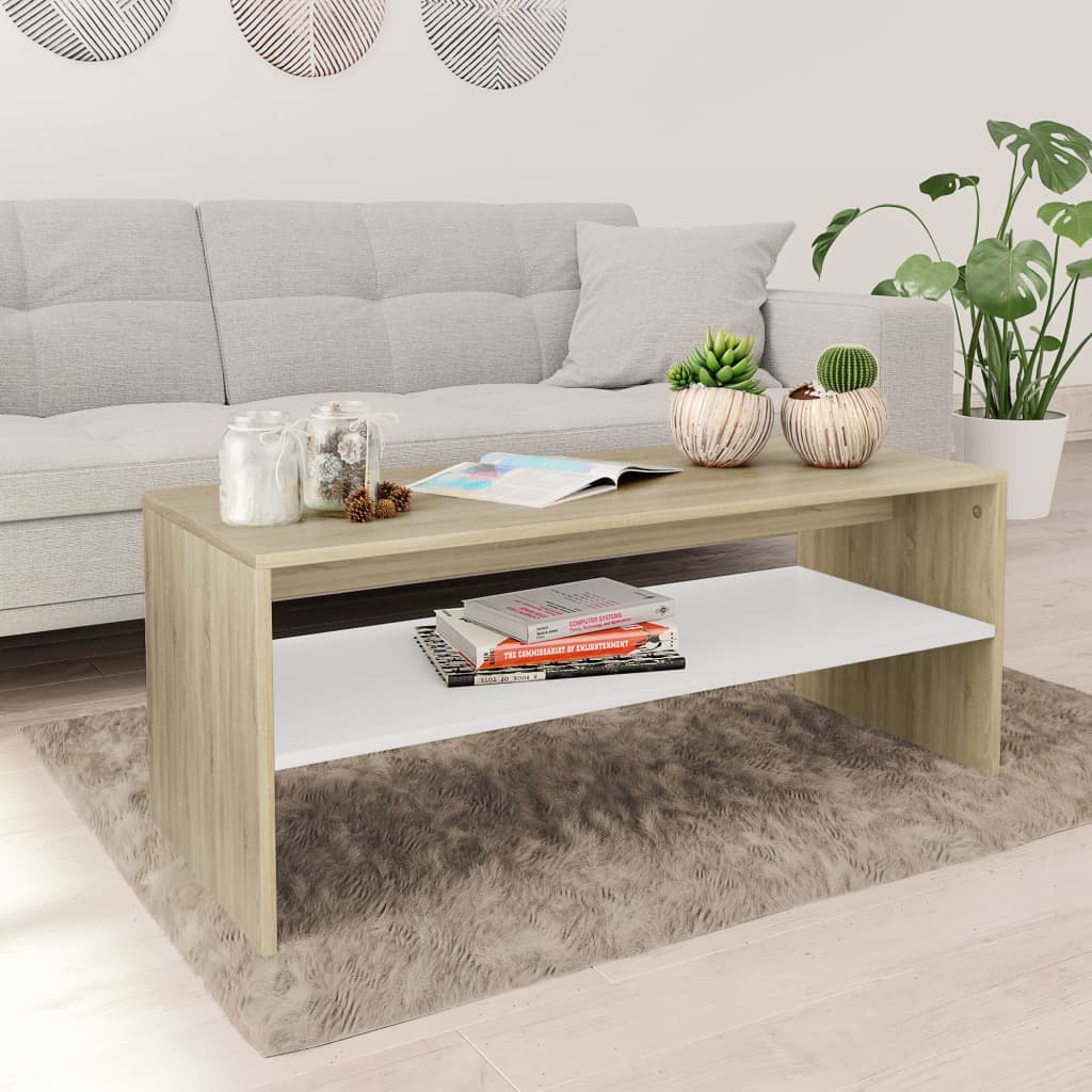 Coffee Table 39.4&quot;X15.7&quot;X15.7&quot; Engineered Wood