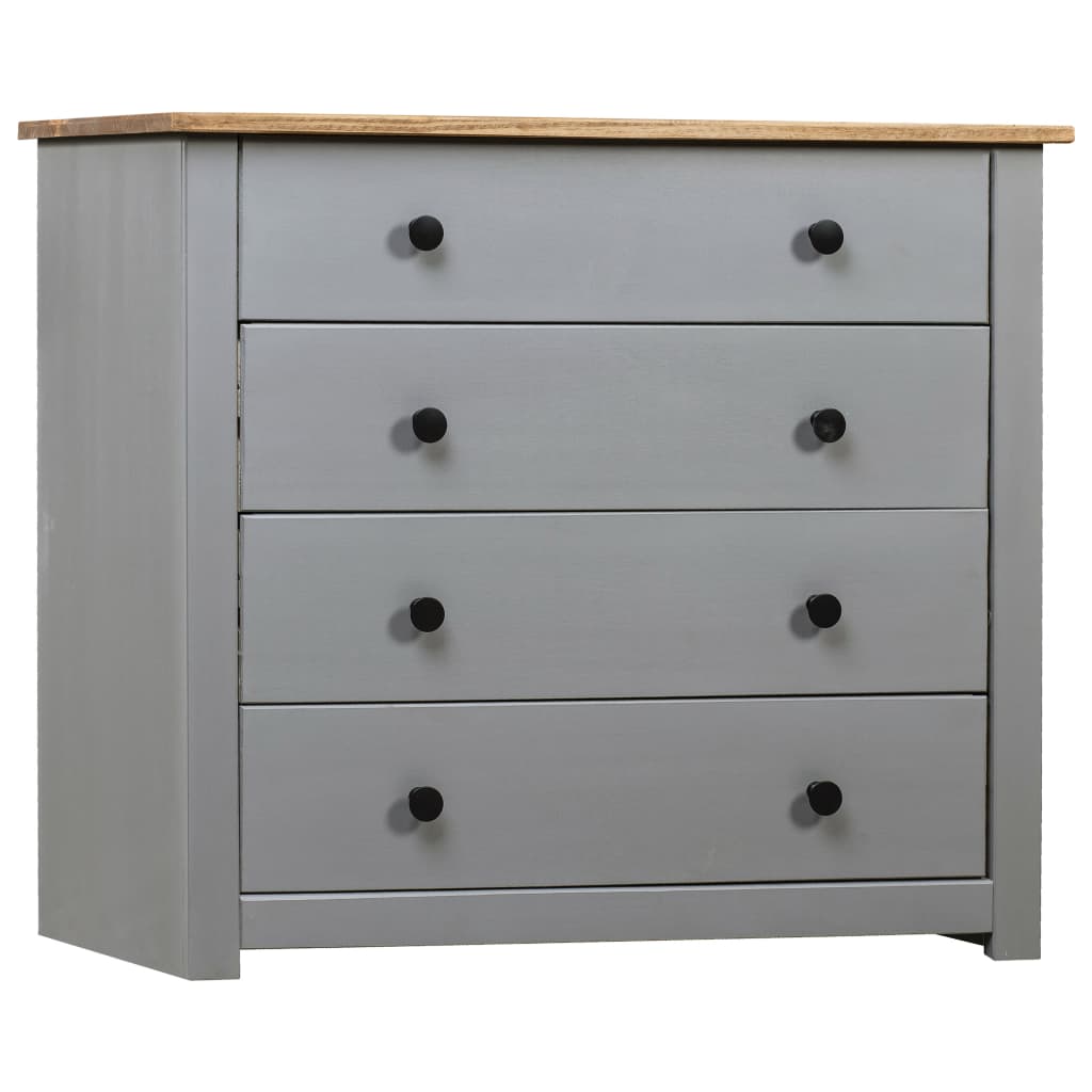 Side Cabinet White 31.5&quot;X15.7&quot;X28.7&quot; Pine Panama Range