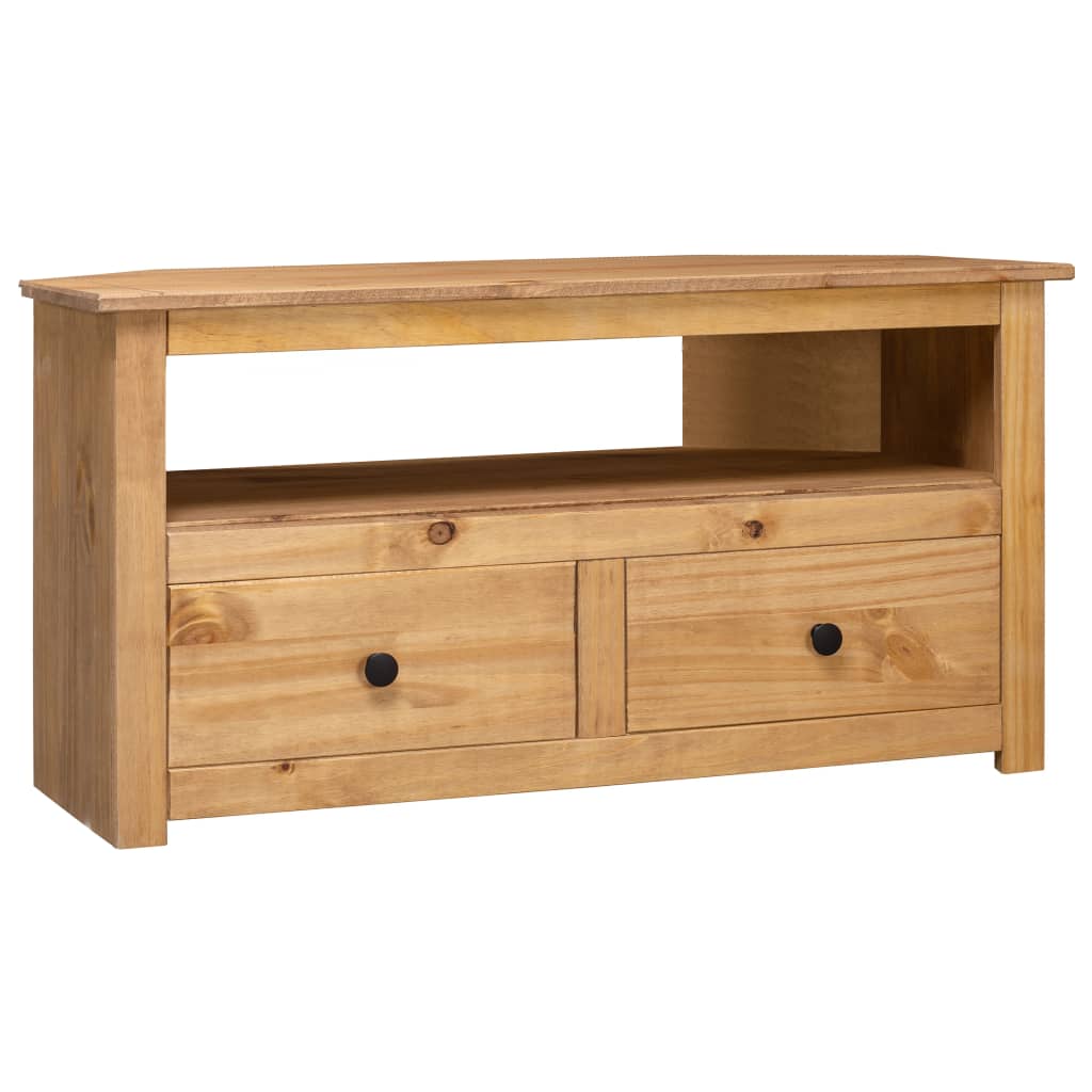 Corner Tv Stand 36.6&quot;X19.3&quot;X19.3&quot; Solid Pine Panama Range