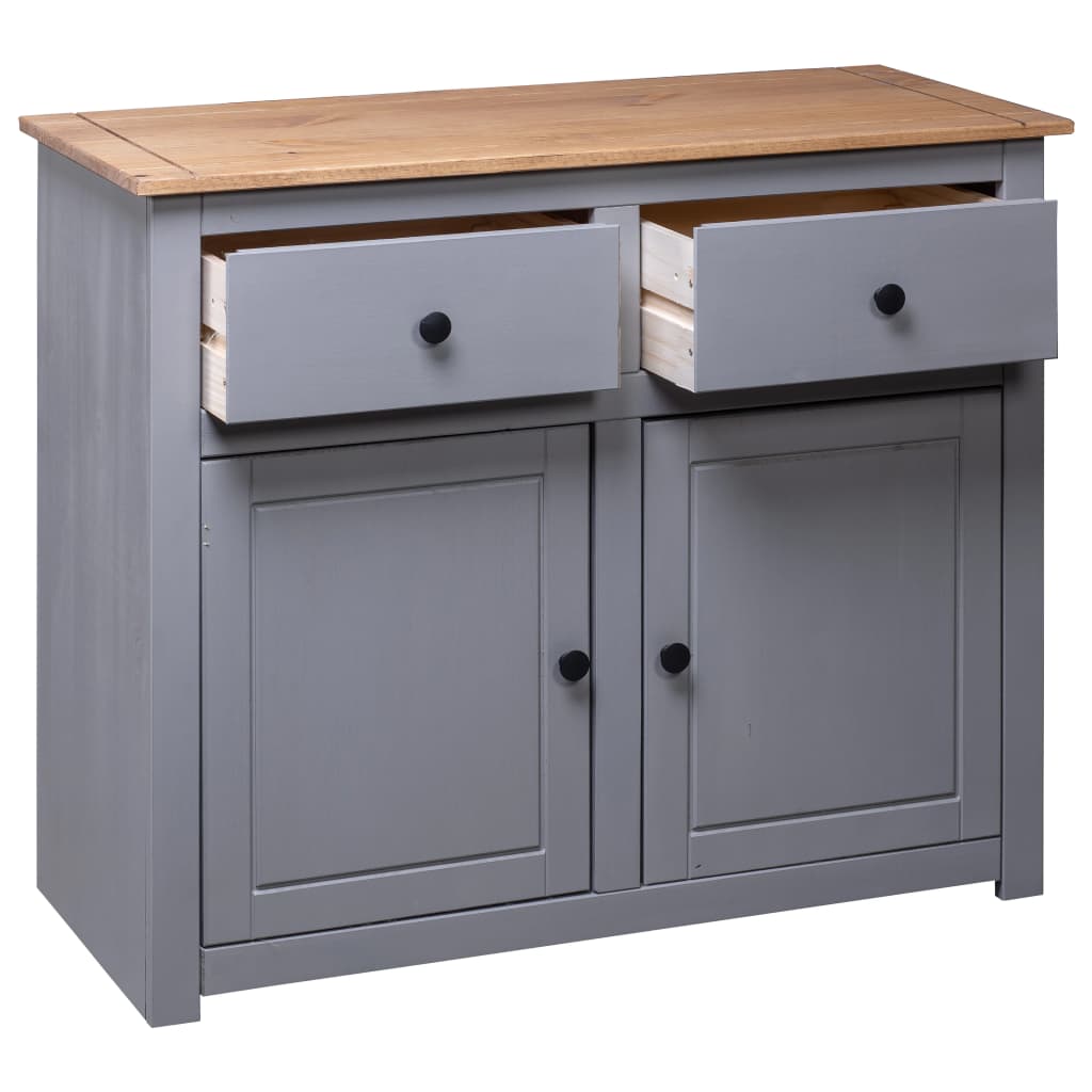 Sideboard 36.6&quot;X15.7&quot;X31.5&quot; Solid Pinewood Panama Range