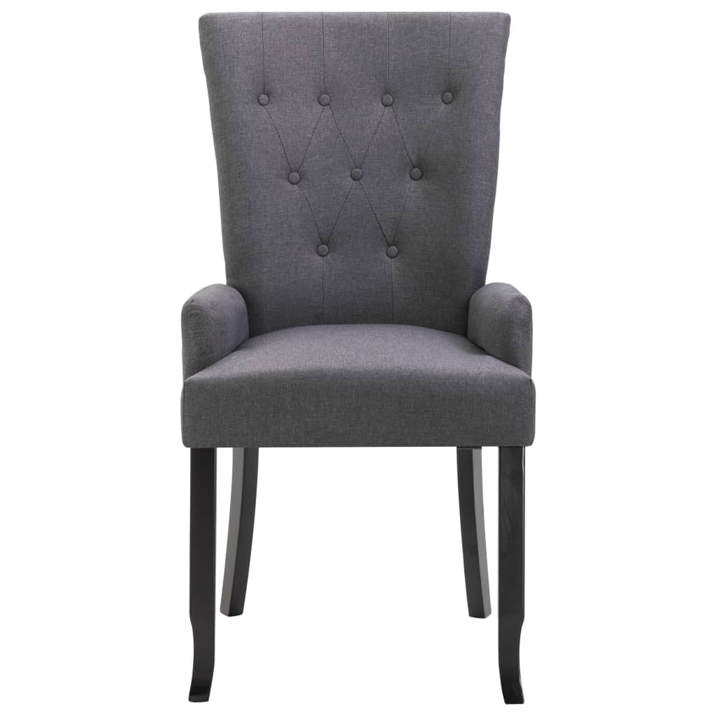 Dining Chairs With Armrests 4 Pcs Fabric