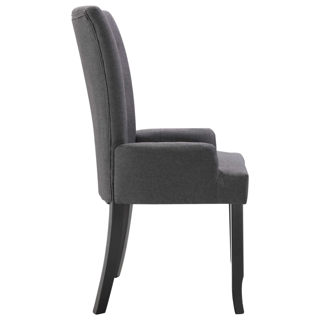 Dining Chairs With Armrests 4 Pcs Fabric