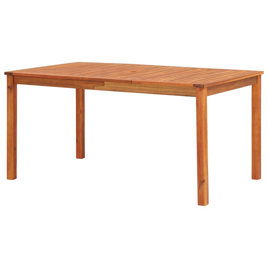 Patio Table 59&quot;X35.4&quot;X29.1&quot; Solid Acacia Wood